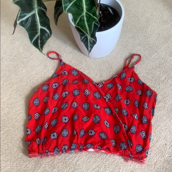 🦋 cute crop top made from old dress - Picture 1 of 3